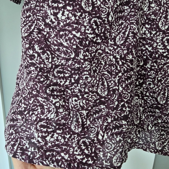 Les Coyotes de Paris linen blouse in a purple/multicolor paisley pattern - Picture 5 of 13